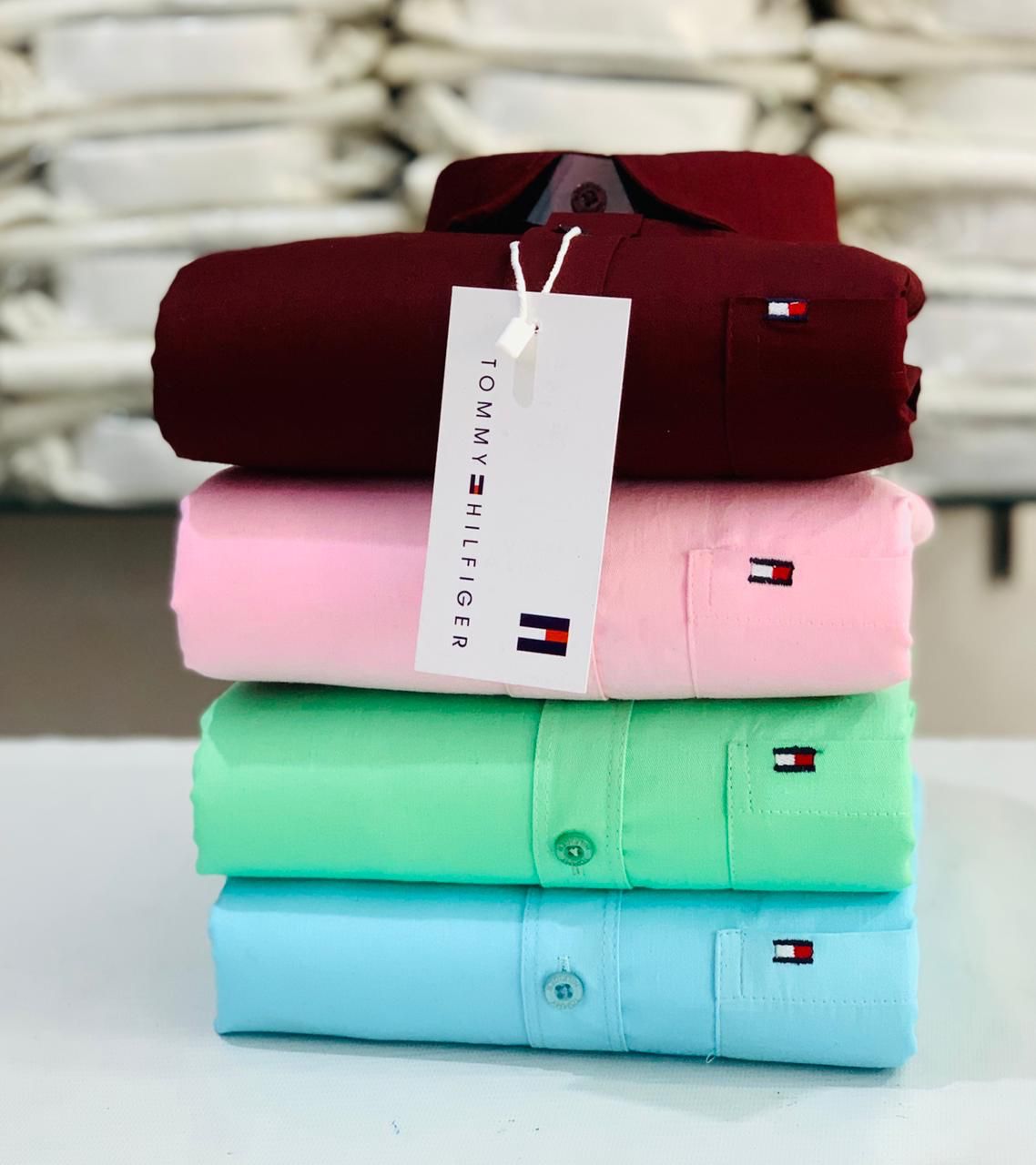 Plain Shirt Premium Combo Inspired By Tommy Hilfiger