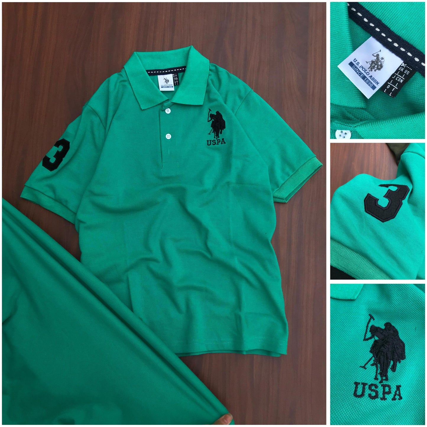 U.S. Polo Cotton Collar T-Shirt