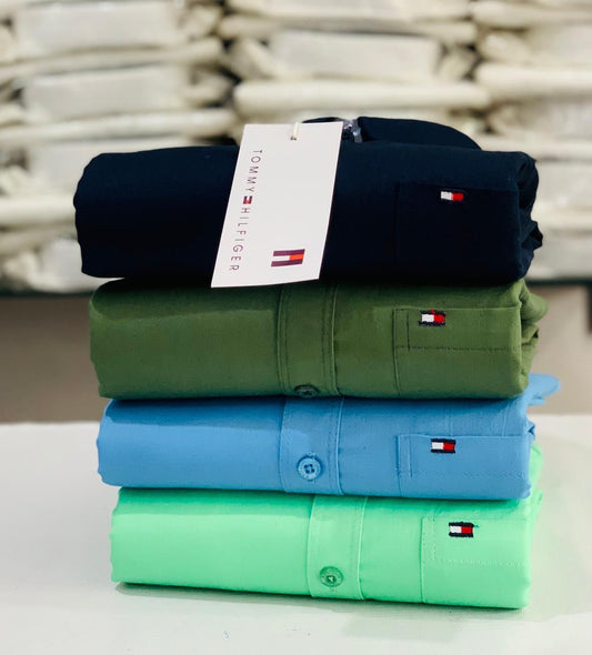 Plain Shirt  Premium Combo Inspired By Tommy Hilfiger