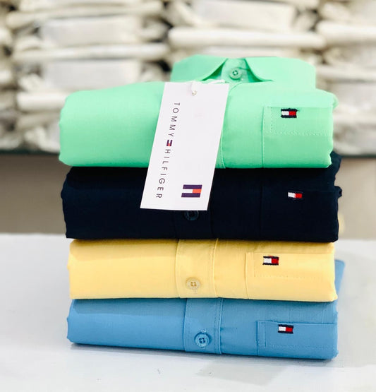 Plain Shirt  Premium Combo Inspired By Tommy Hilfiger