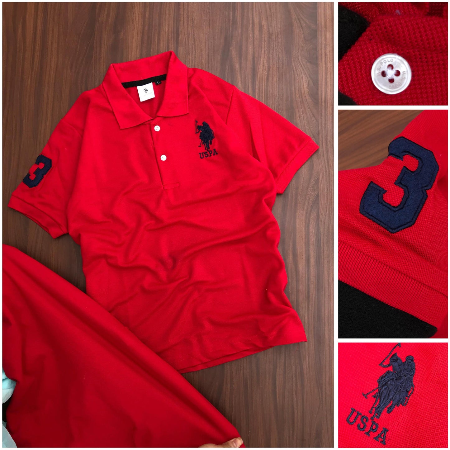 U.S. Polo Cotton Collar T-Shirt