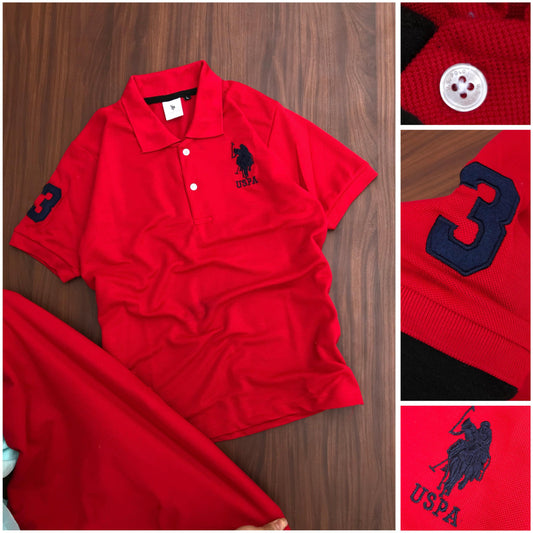U.S. Polo Cotton Collar T-Shirt