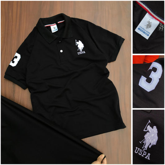 U.S. Polo Cotton Collar T-Shirt