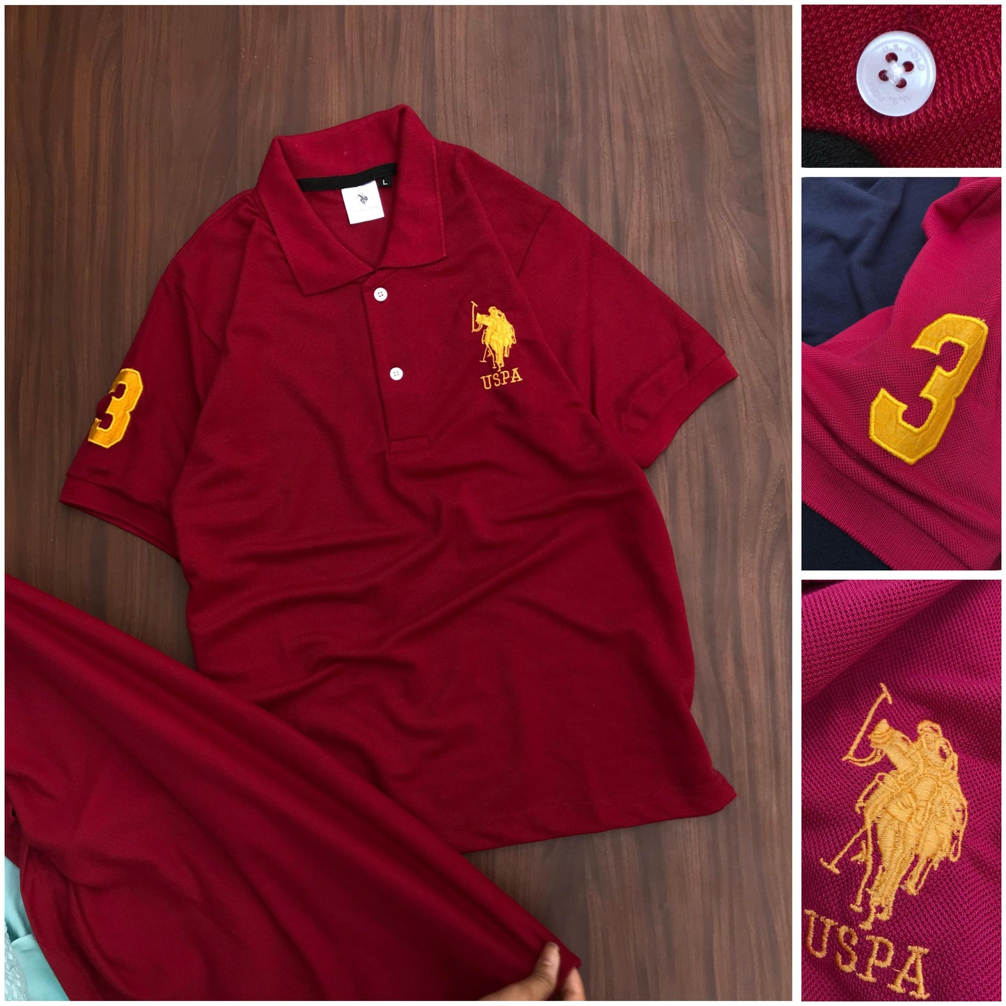 U.S. Polo Cotton Collar T-Shirt